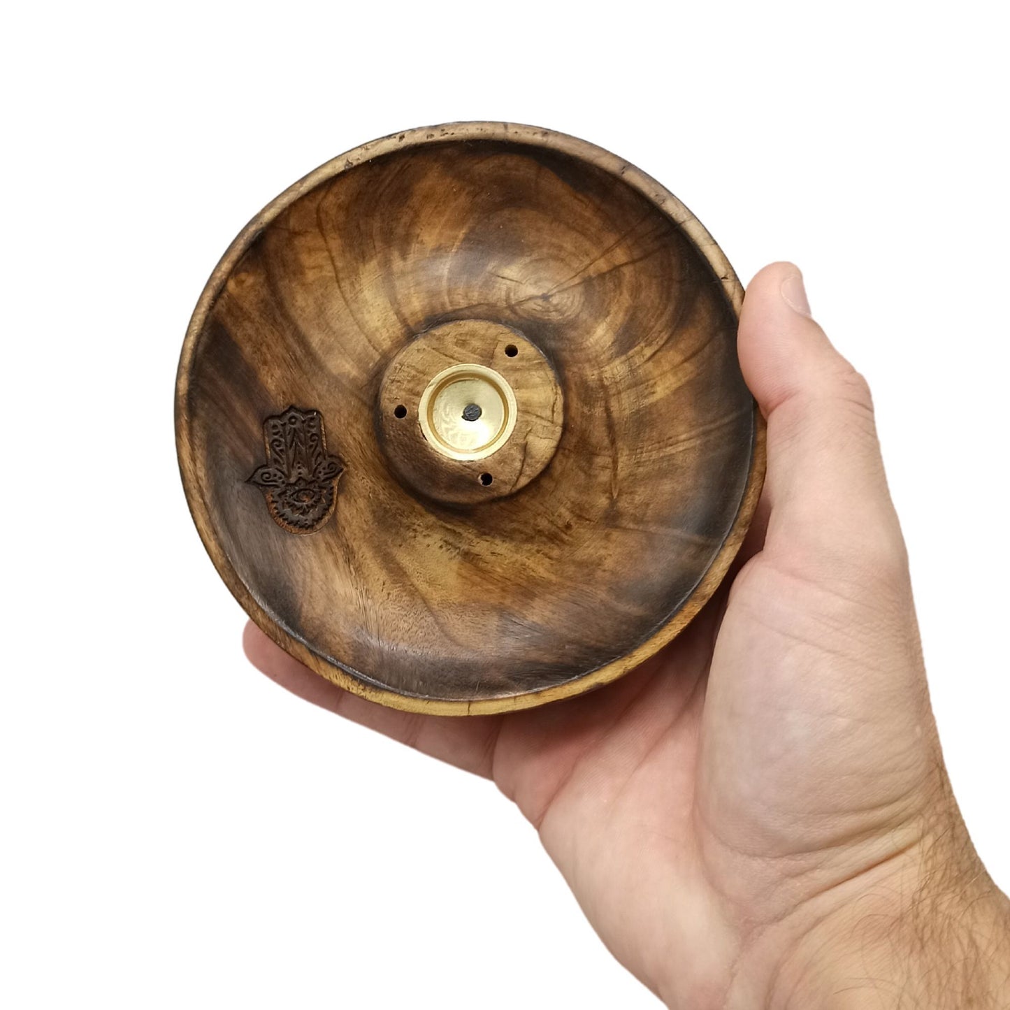 Incense Stick & Cone Burner Disc – Hamsa Hand Symbol
