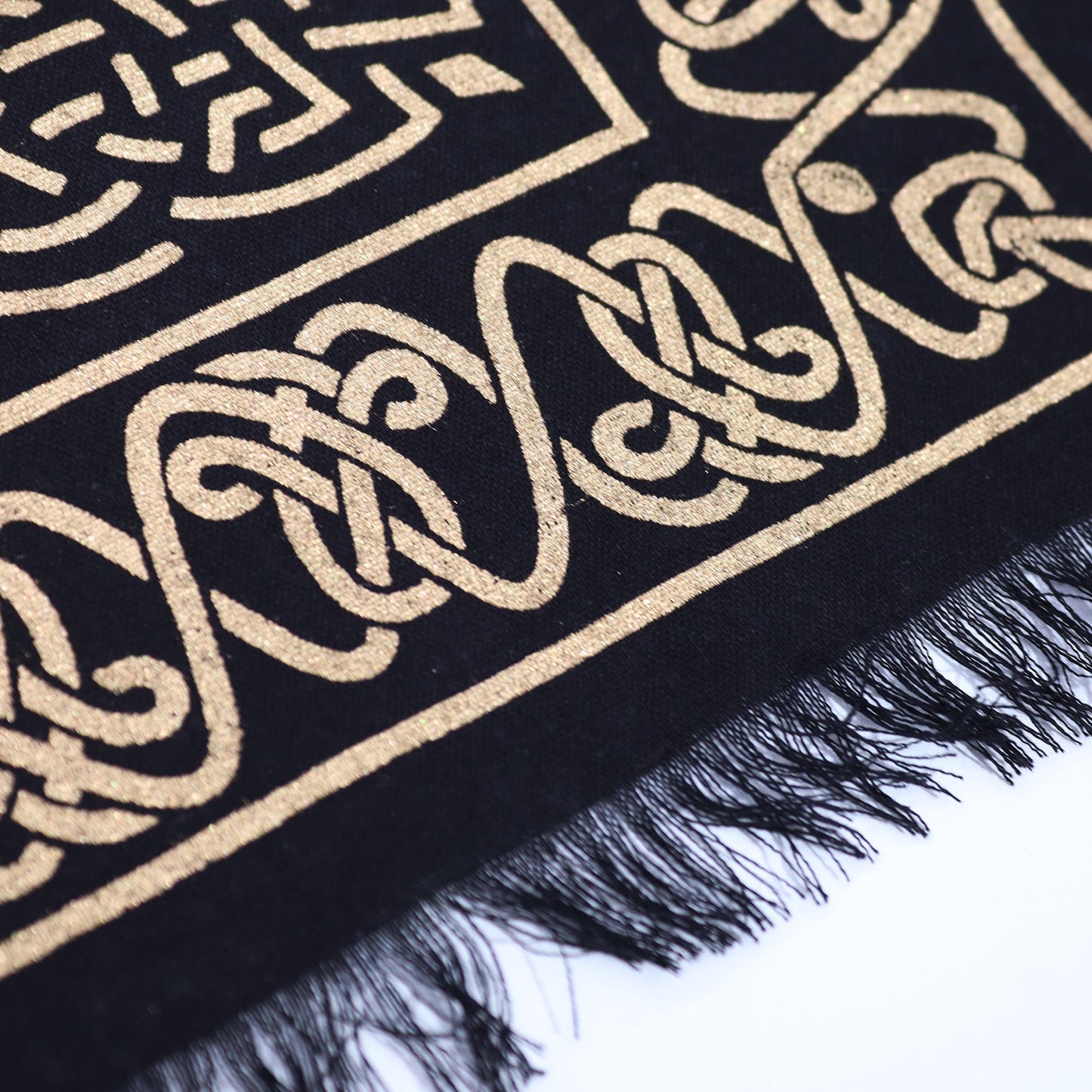 Esoteric Fringed Altar Cloth – Chakra Chart Cotton 50cm