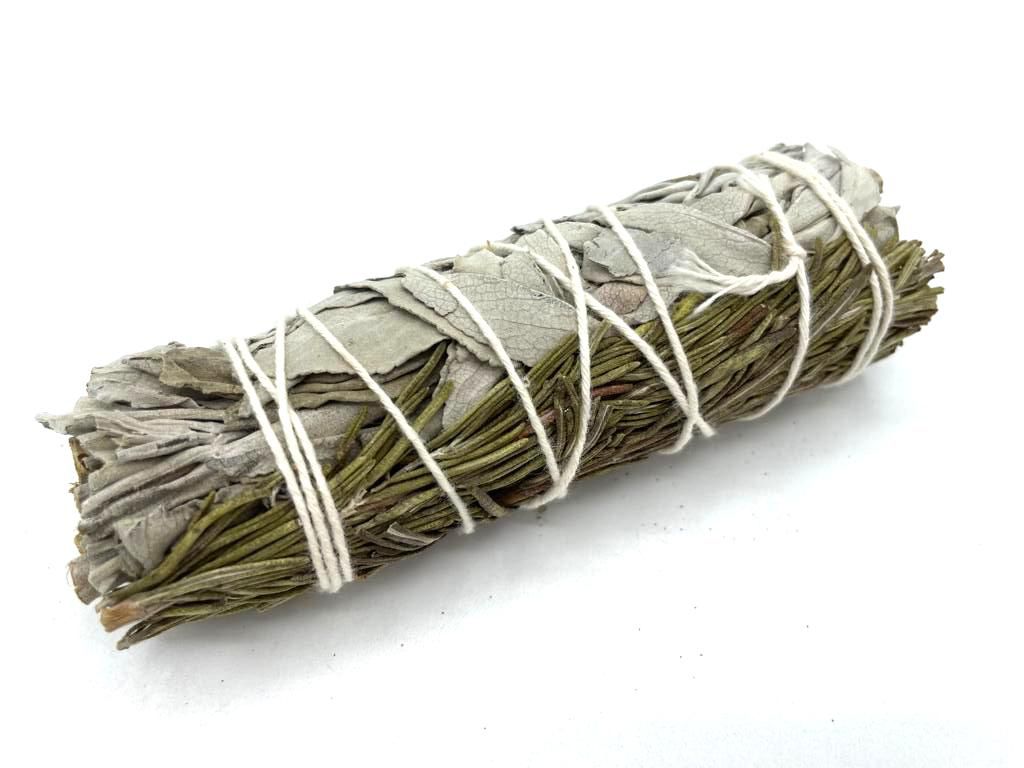 Smudge Stick – White Sage & Rosemary 10cm | Clarity, Purification & Memory