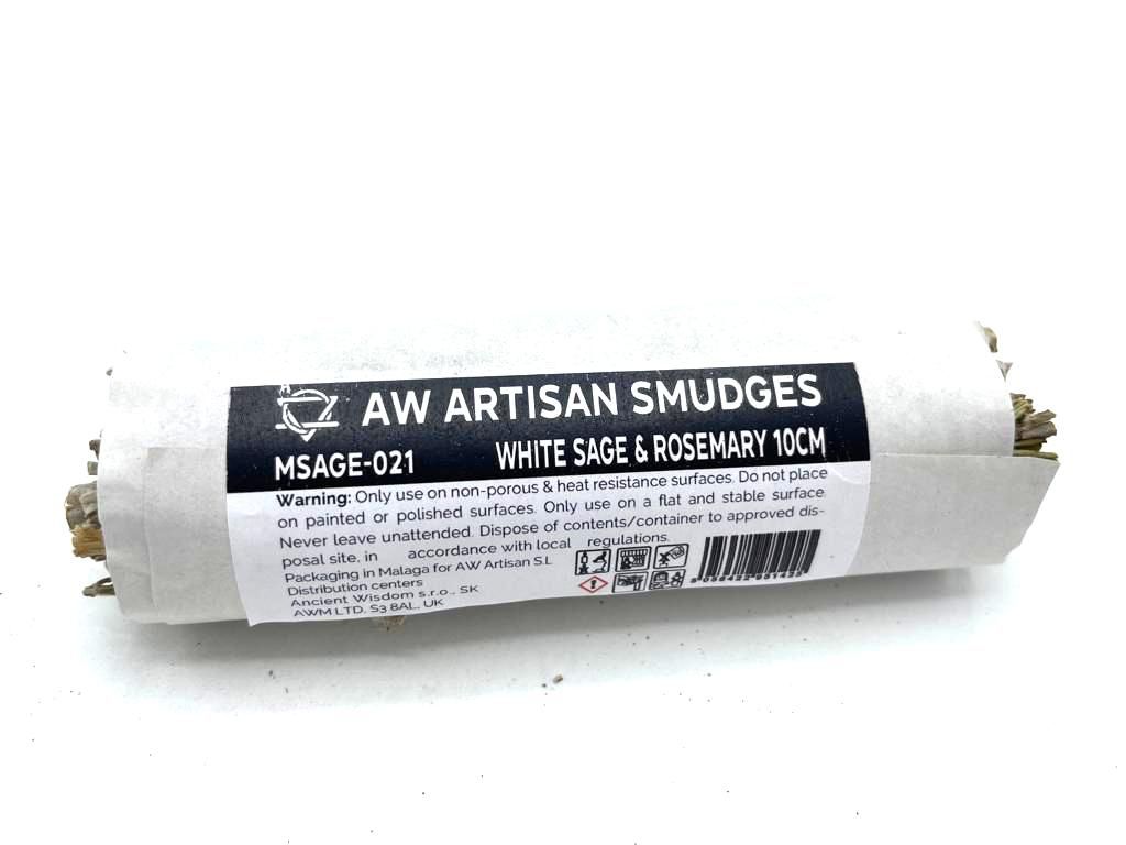 Smudge Stick – White Sage & Rosemary 10cm | Clarity, Purification & Memory