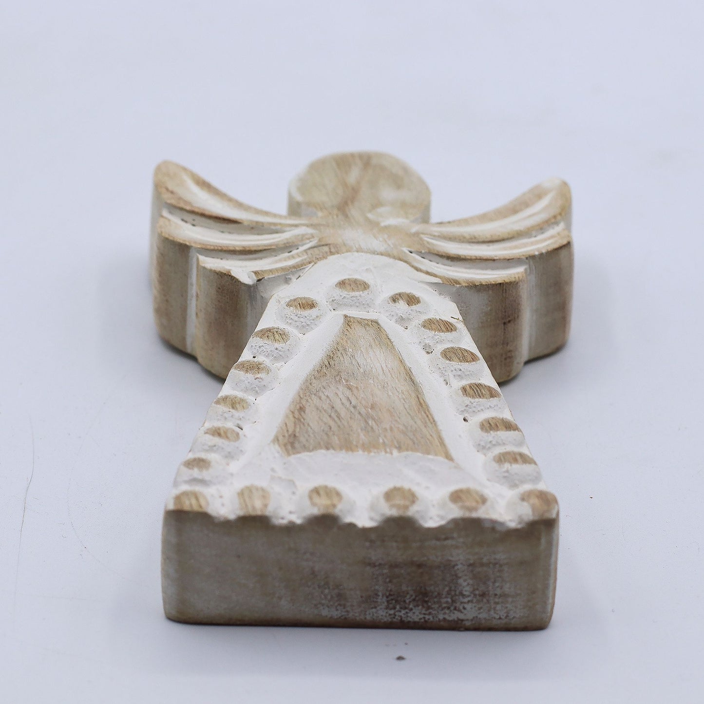 Mango Wood Angel – Whitewash Finish