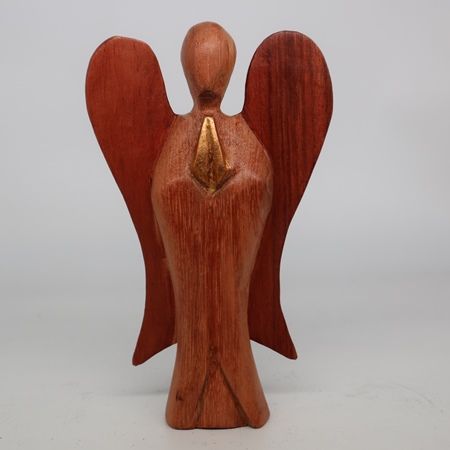 Hati-Hati Friendship Angel 15cm – Hand-Carved Wooden Angel of Care and Companionship