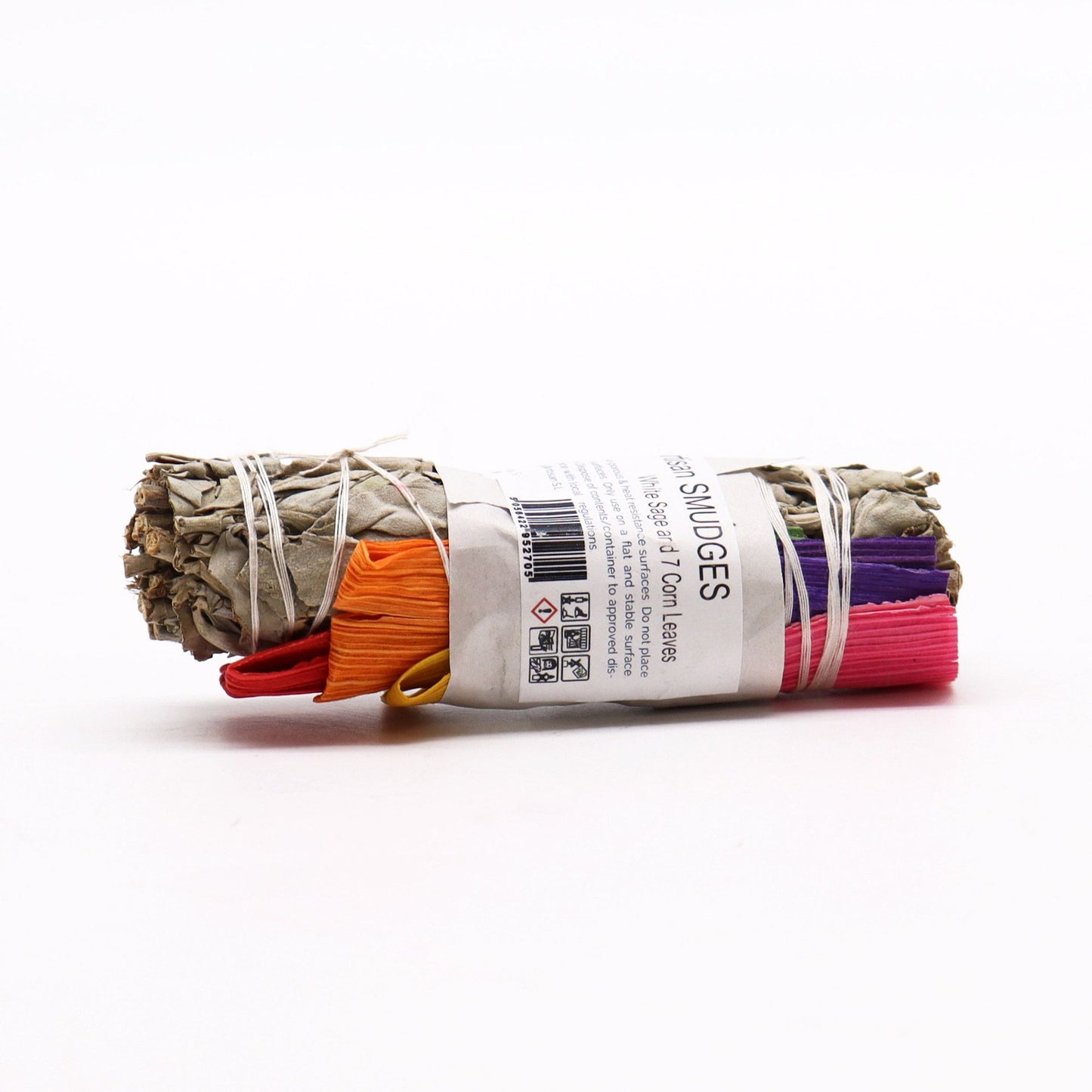 Smudge Stick – White Sage & 7 Corn Leaves | Abundance, Blessing & Purity