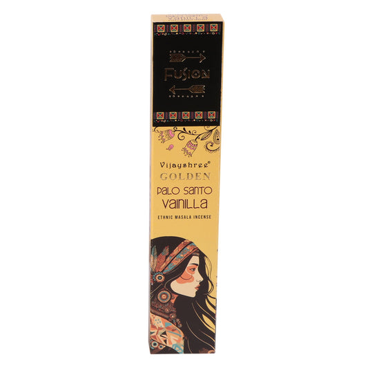 Vijayshree Golden Masala Incense – Palo Santo Fusion: Vanilla