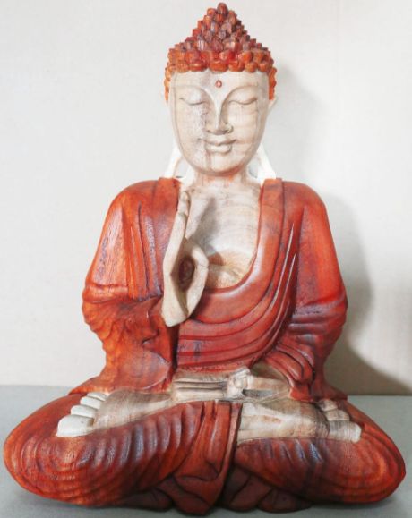 Hand Carved Buddha Statue – 30cm Teaching Transmission