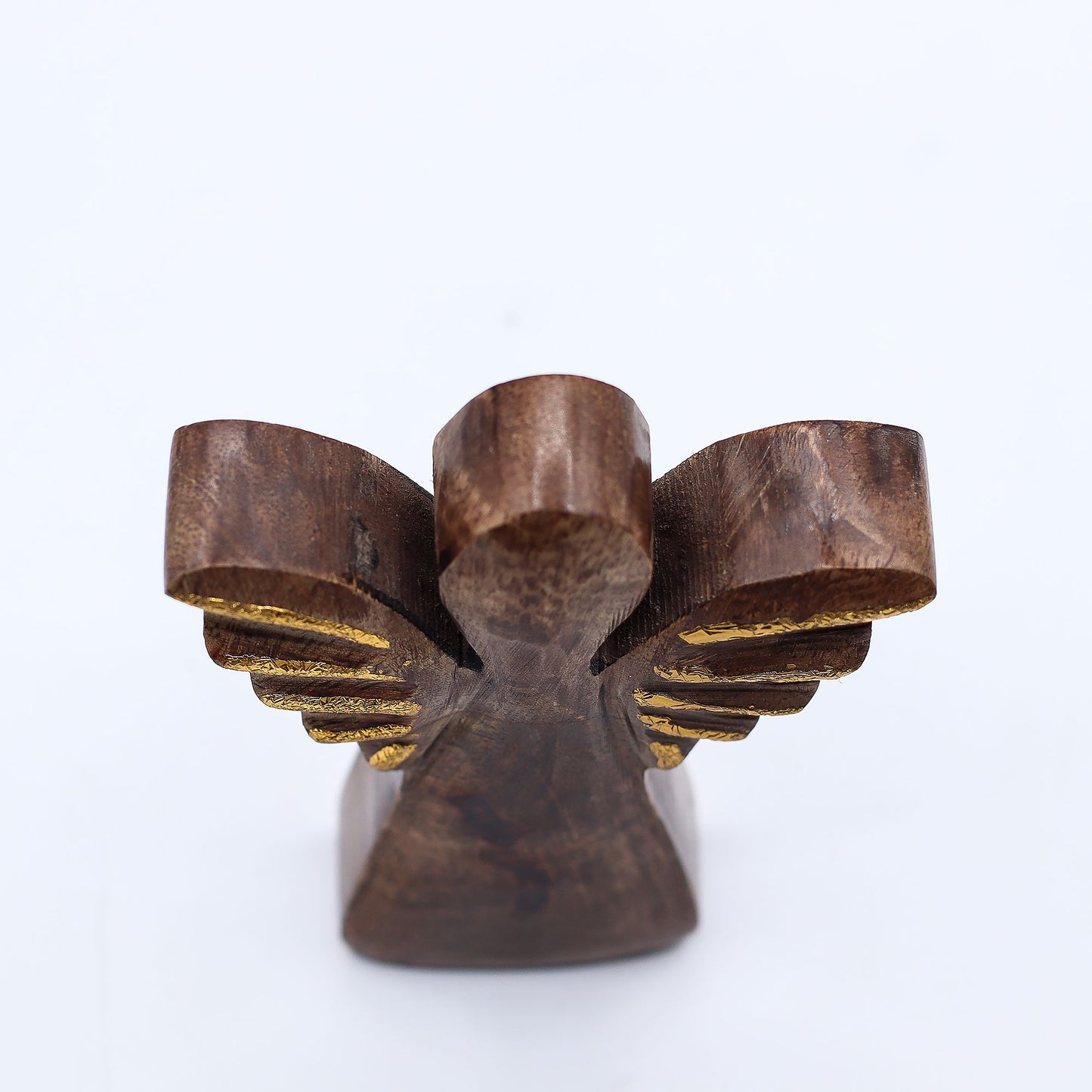 Small Mango Wood Angel – Gold Decor