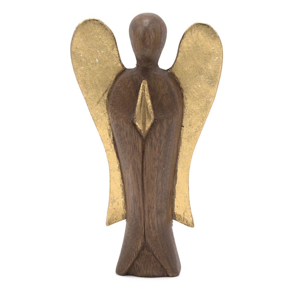 “Hati-hati” means “take care” in Indonesian – a blessing carved into every hand-crafted angel.
This Hati-Hati Guardian Angel stands 15cm tall and is meticulously hand-carved by skilled artisans in rural Indonesia. Each angel is sun-dried, polished, and delicately painted, creating a unique piece that carries protection, care, and spiritual guidance.
The Indonesian phrase hati-hati is traditionally spoken as a loving reminder to “take care.” This Guardian Angel embodies that intention, offering watchfulnes