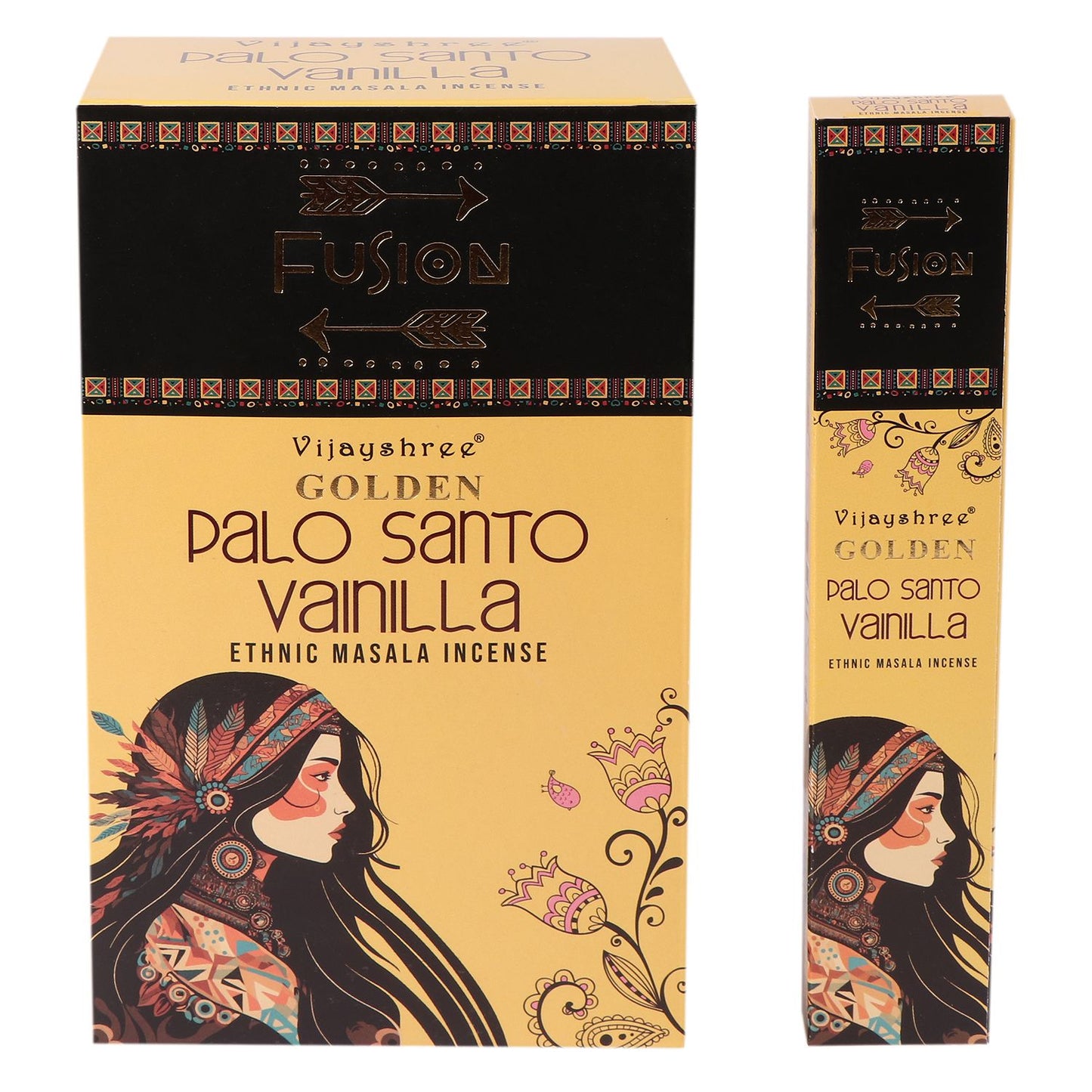 Vijayshree Golden Masala Incense – Palo Santo Fusion: Vanilla