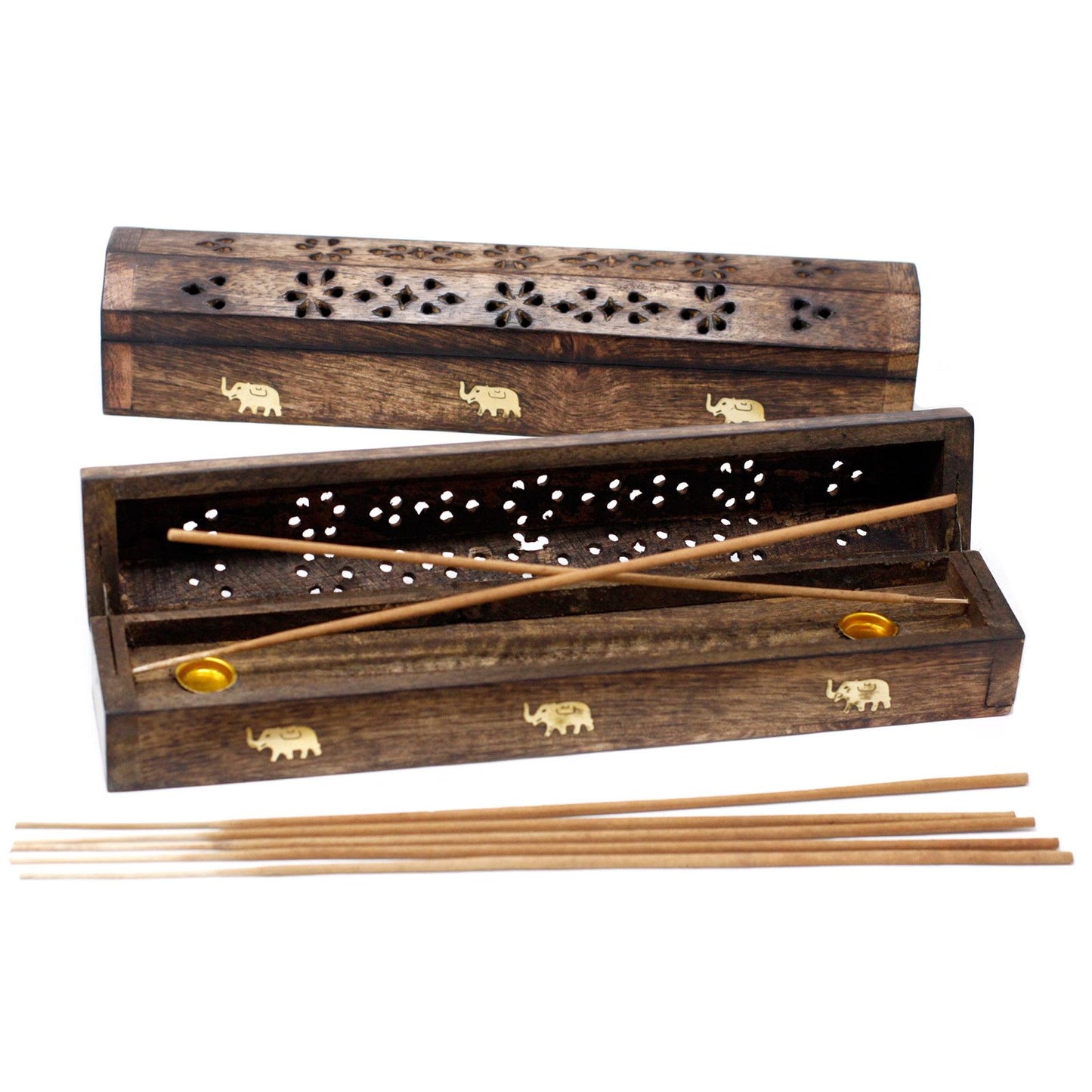 Mango Wood Smoke Box Incense Burner – Handcrafted from India