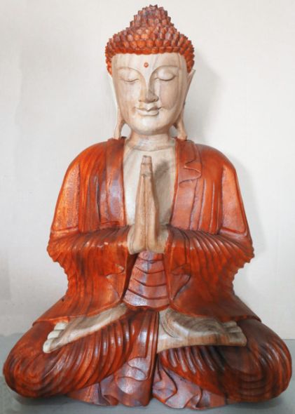 Hand Carved Buddha Statue – 30cm Welcome