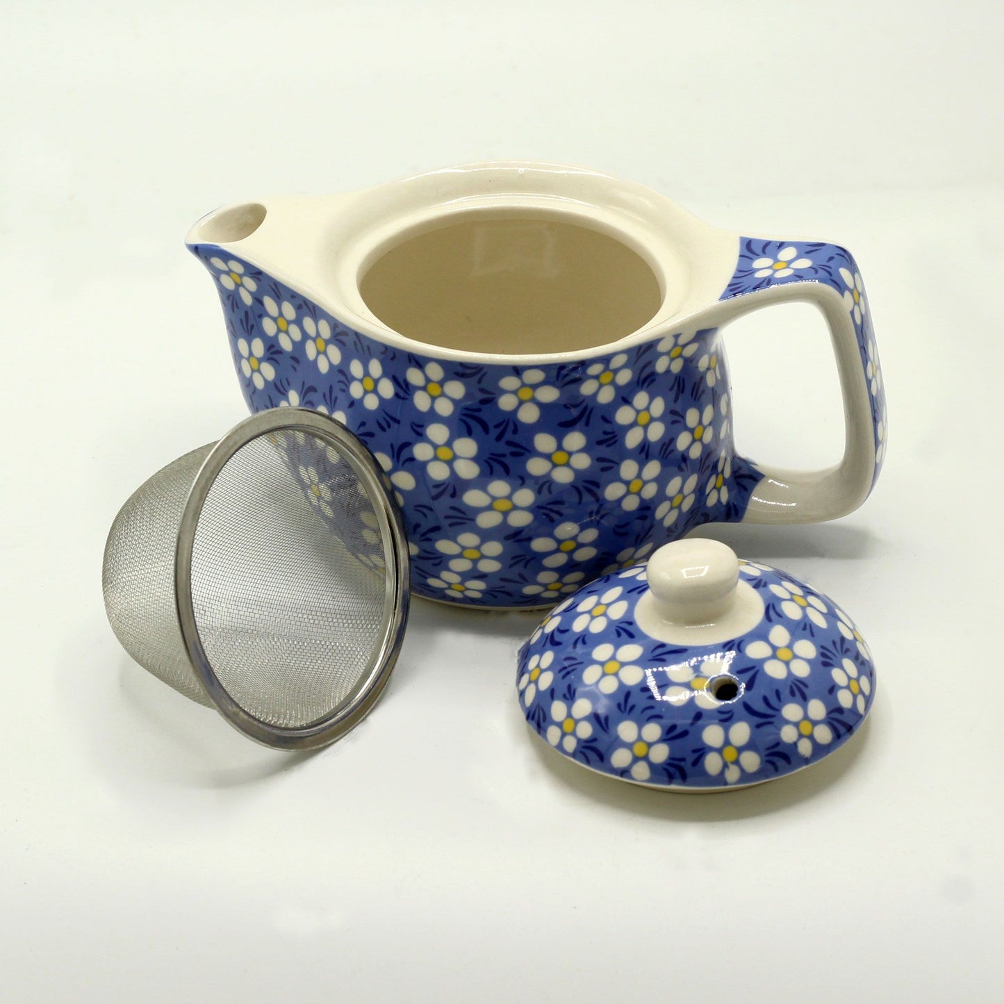 Small Herbal Teapot – Blue Daisey | The Witches Garden