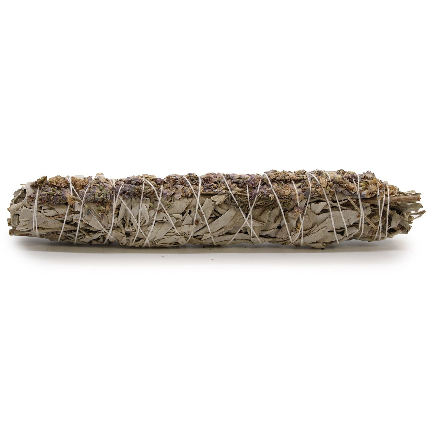 From The Witches’ Garden comes a soothing blend of harmony and purification — the White Sage & Lavender Smudge Stick. Handcrafted and measuring approximately 22.5cm, this beautifully bound bundle combines the powerful cleansing energy of white sage with the calming, healing essence of lavender.
Together, these sacred herbs create a serene smoke that clears negativity while promoting peace, relaxation, and emotional balance. Ideal for ritual cleansing, meditation, or creating a tranquil atmosphere in your s