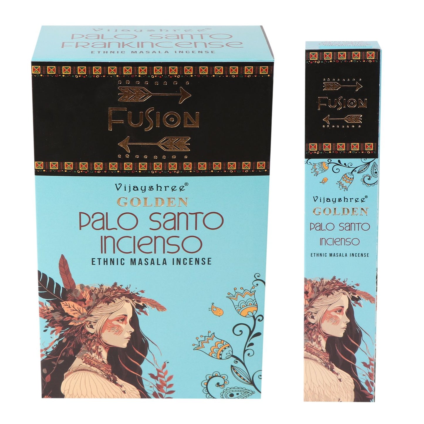 Vijayshree Golden Masala Incense – Palo Santo Fusion: Frankincense