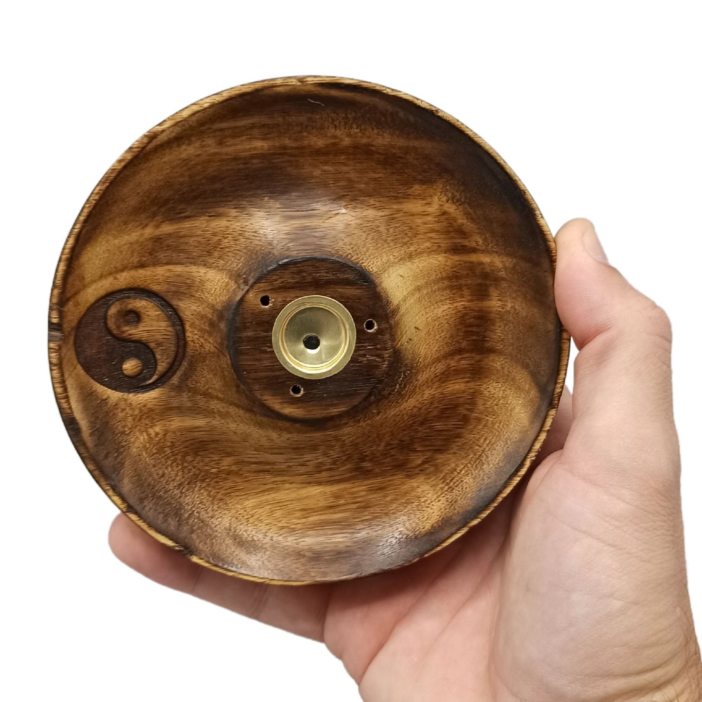 Incense Stick & Cone Burner Disc – Yin & Yang Symbol