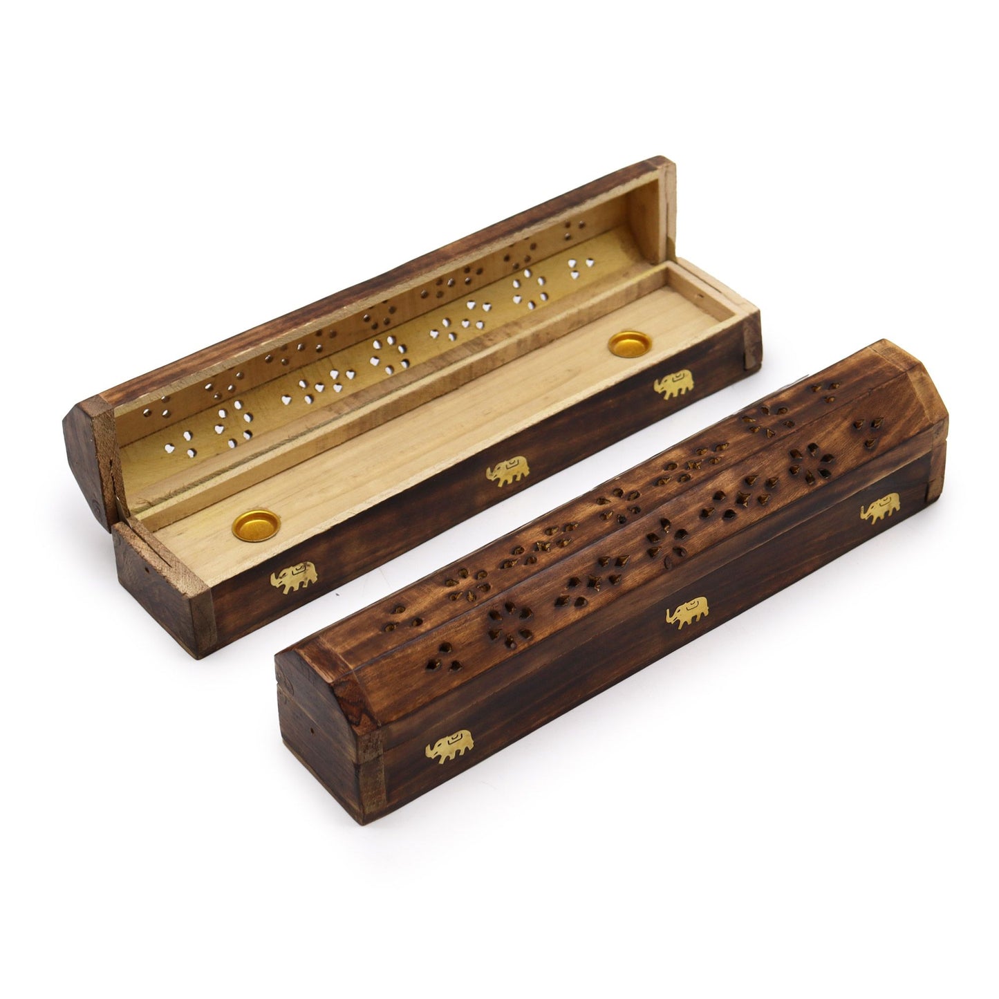 Mango Wood Smoke Box Incense Burner – Handcrafted from India