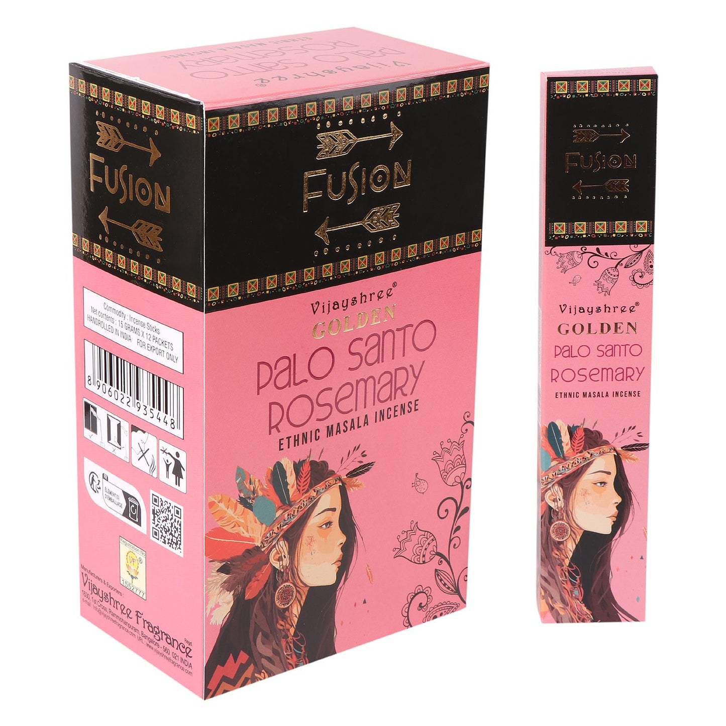 Vijayshree Golden Masala Incense – Palo Santo Fusion: Rosemary