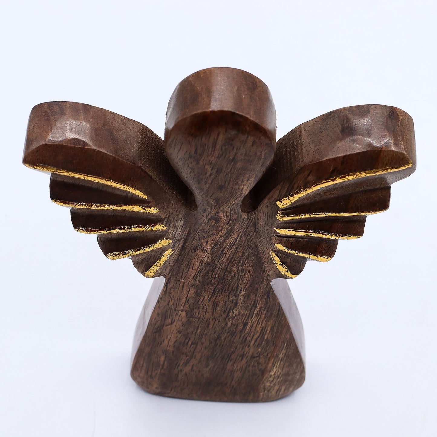 Large Mango Wood Angel – Gold Decor