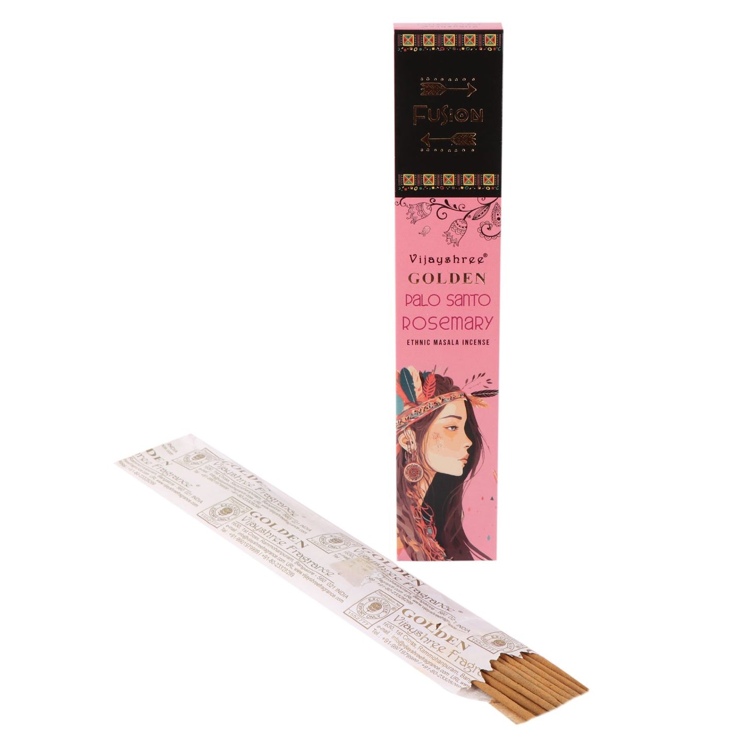 Vijayshree Golden Masala Incense – Palo Santo Fusion: Rosemary