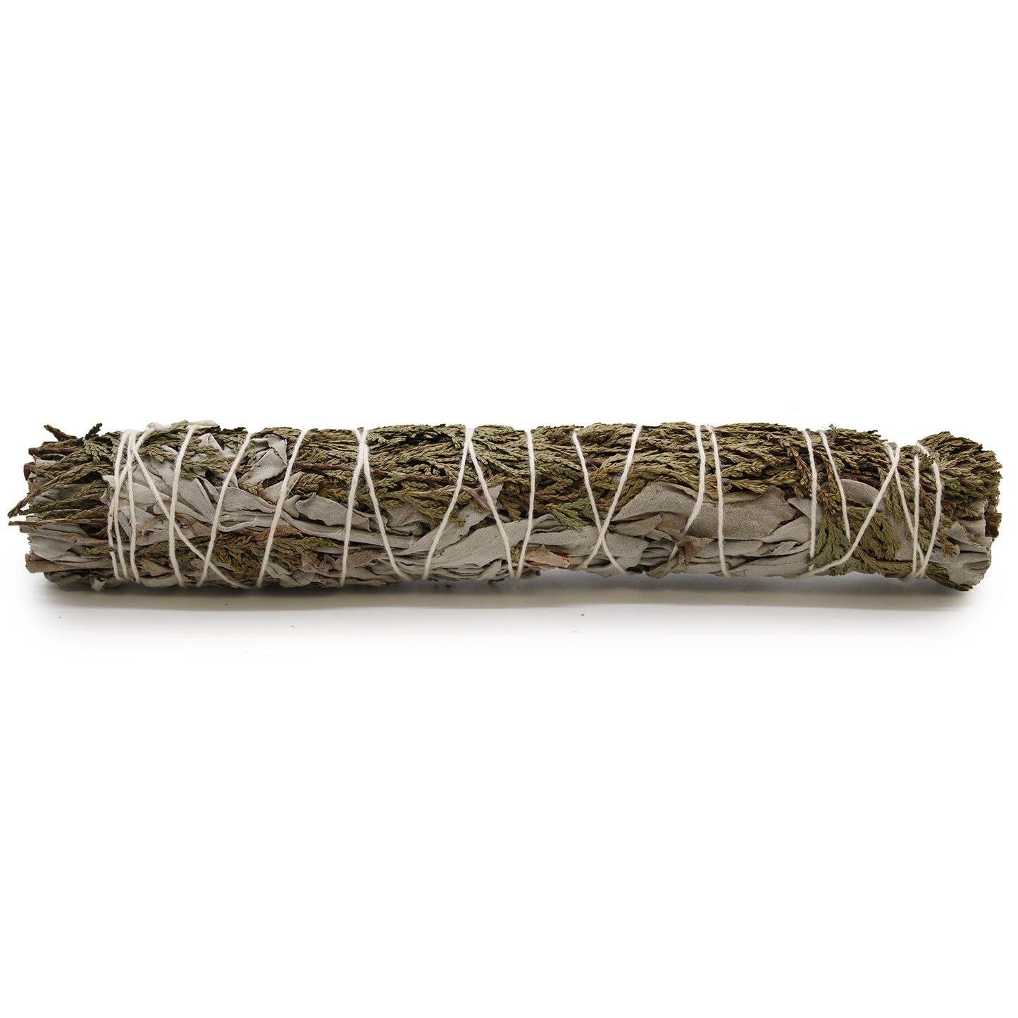 From The Witches’ Garden comes a sacred fusion of cleansing and earth energy — the White Sage & Cedar Smudge Stick. Hand-bound and measuring approximately 22cm, this powerful blend unites white sage, known for clearing negative energy, with cedar, a sacred wood revered for grounding, protection, and renewal.
Together, they create a rich, herbal aroma that purifies your surroundings while anchoring your spirit to the natural world. Ideal for ritual cleansing, meditation, and spiritual protection, this long-