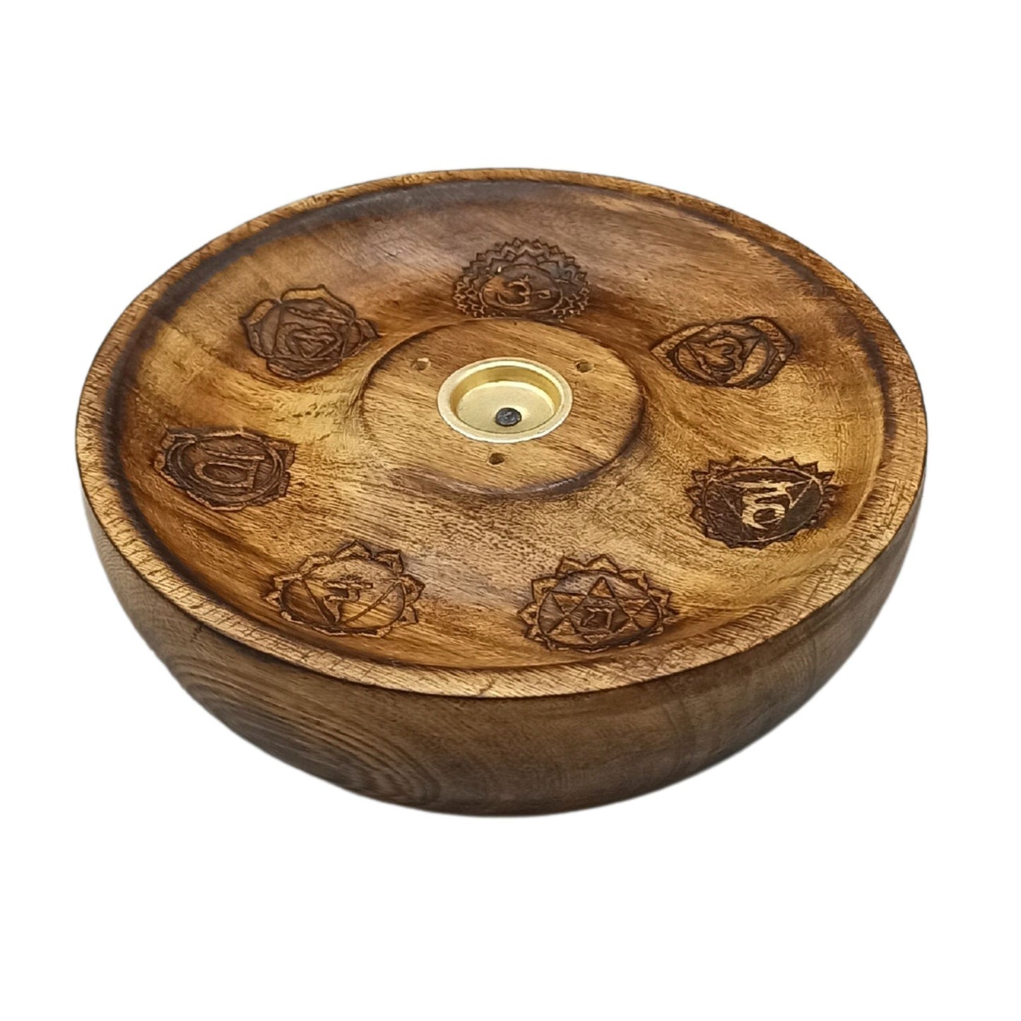 Incense Stick & Cone Burner Disc – 7 Chakra Energy Design