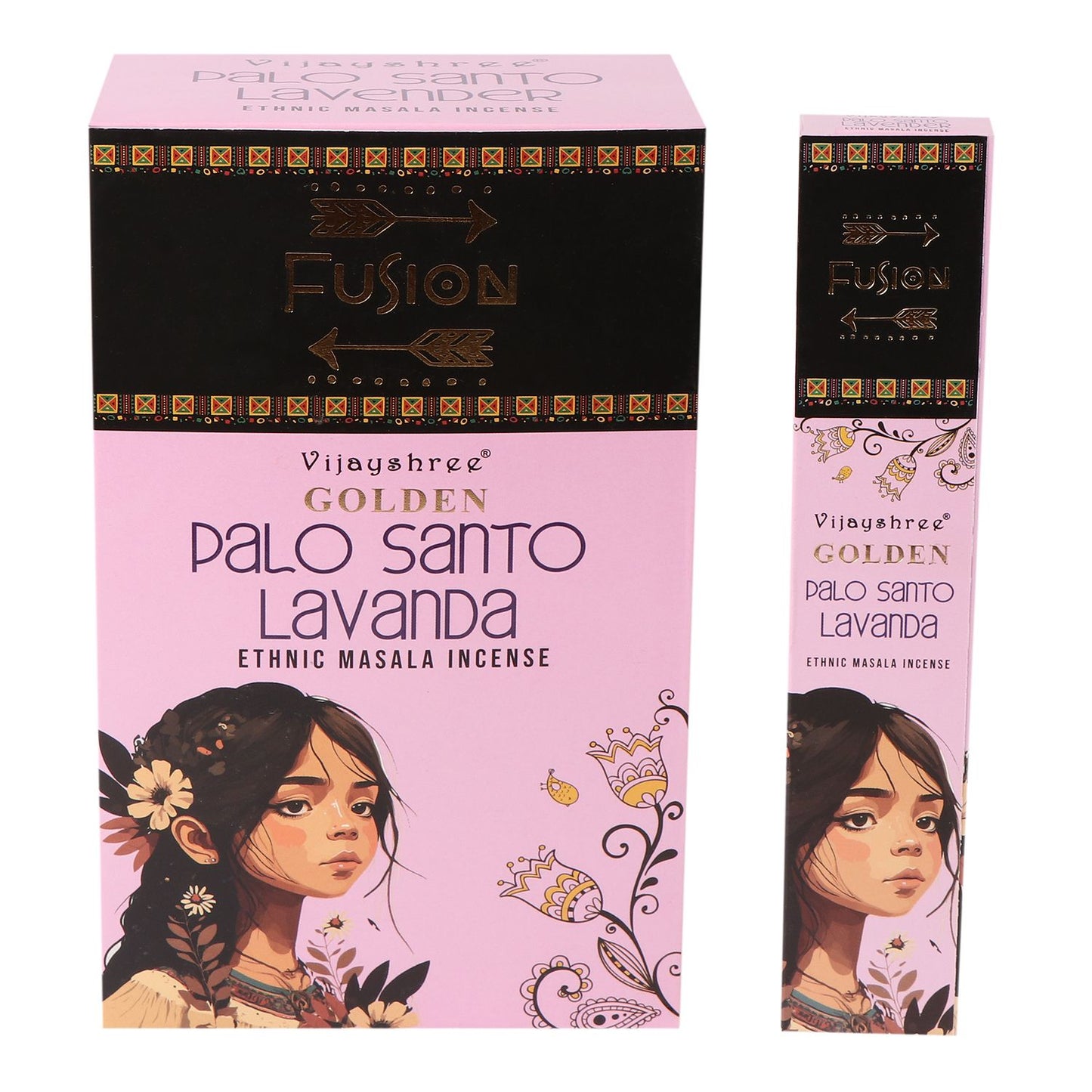 Vijayshree Golden Masala Incense – Palo Santo Fusion: Lavender