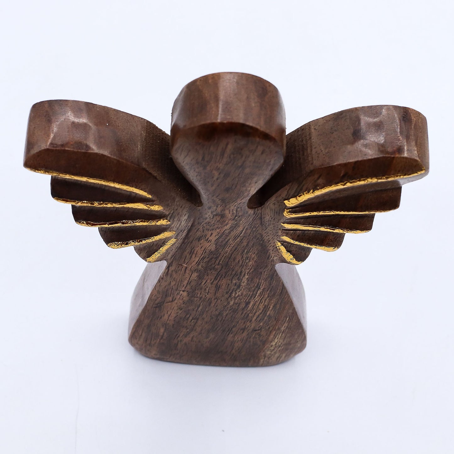 Large Mango Wood Angel – Gold Decor