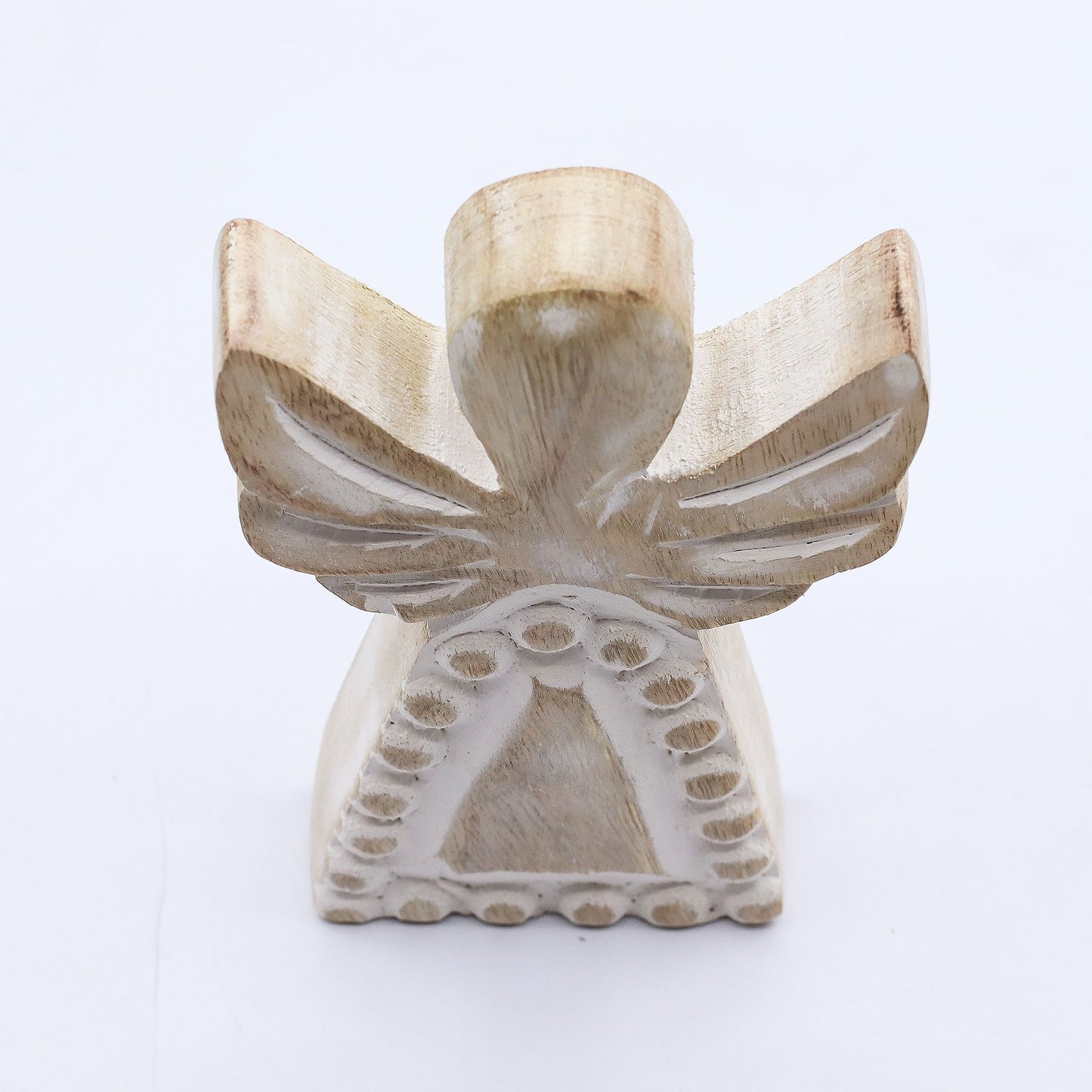 Mango Wood Angel – Whitewash Finish