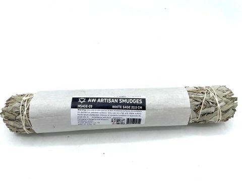 Cleanse your space and spirit with our White Sage Smudge Stick (22.5 cm), ethically sourced and hand-tied for powerful purification rituals. White sage is a sacred herb used for centuries in spiritual practices to clear negative energies, promote clarity, and invite peaceful intentions.
Perfect for home cleansing, meditation, and spellwork, this generously sized smudge stick provides a slow, steady burn and a beautifully aromatic smoke. Use it to energetically reset your environment, crystals, tools, or yo