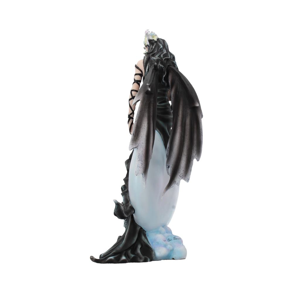 Dark Skies Fairy and Raven Figurine by Nene Thomas – 28cm
