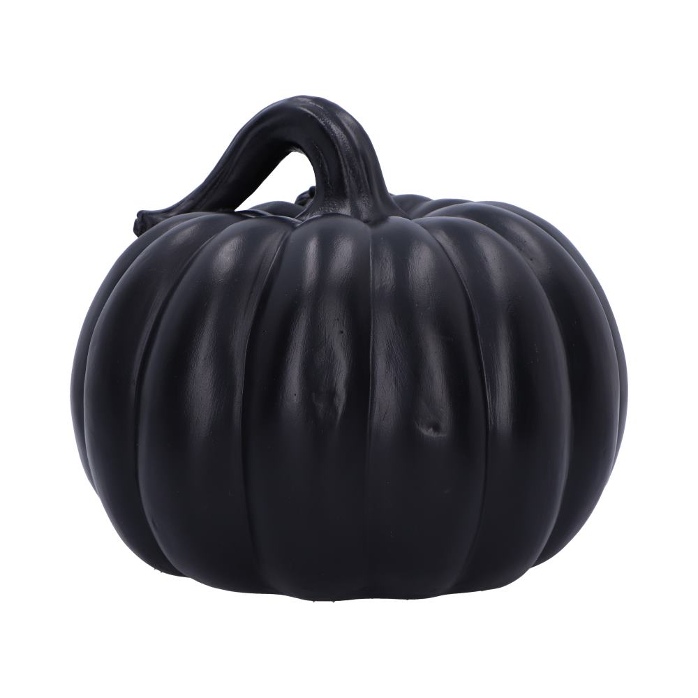 Baroque Harvest Pumpkin Ornament – Black & Gold 20cm