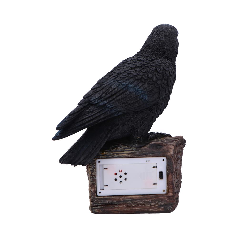 Ravens Cry Figurine with Motion Activated Sound – 18cm