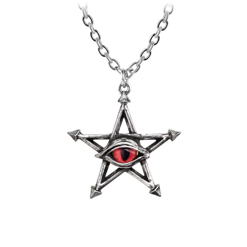 Serpent’s Gaze Evil Eye Pentagram Pendant – Pagan Protection