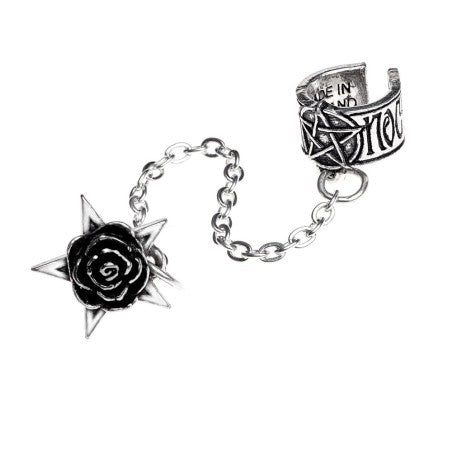 The amorous magical properties of a combined pentagram and a black rose are as obscure as they are powerful, with myths suggesting control over future lovers, to the invocation of the demon Prince Sitri.