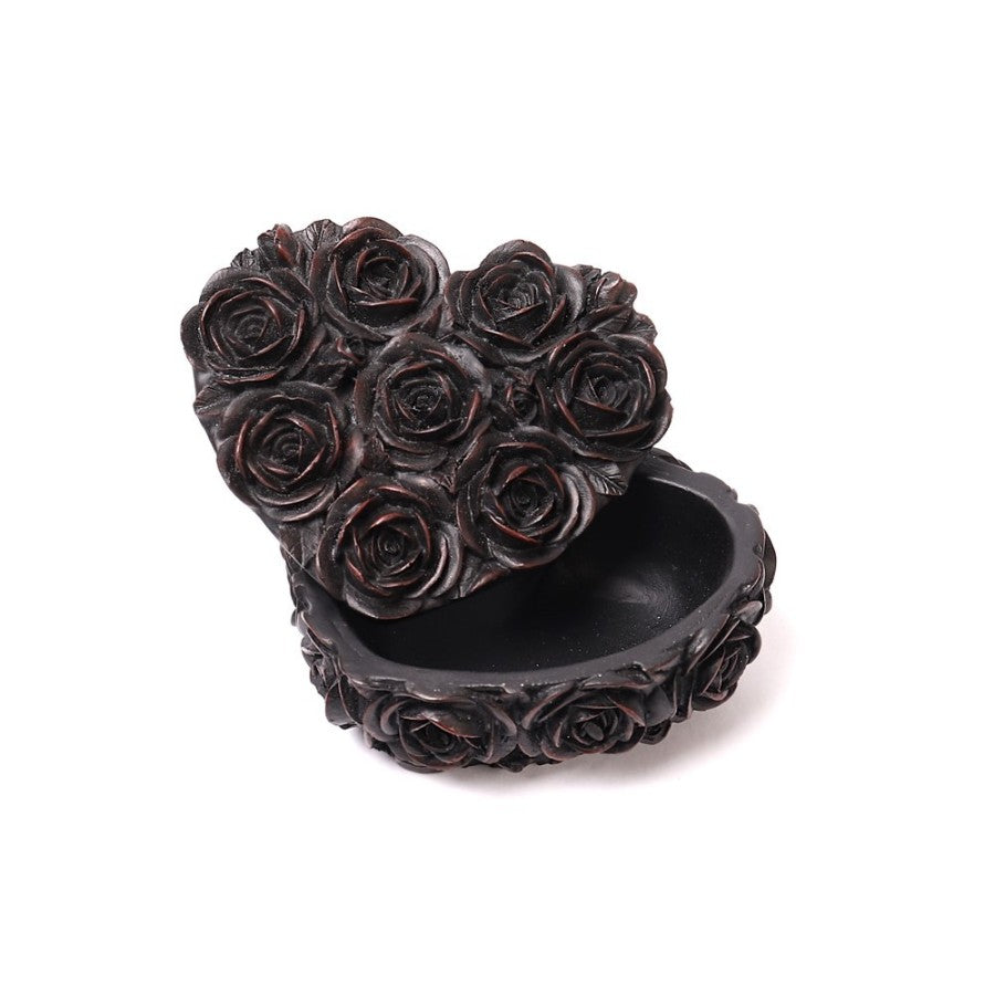 Alchemy Gothic Rose Heart Trinket Box – Gothic Keepsake Treasure