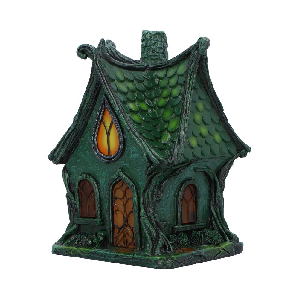 Evergreen Lodge Light-Up Fairy House – Gothic Cottage 17cm