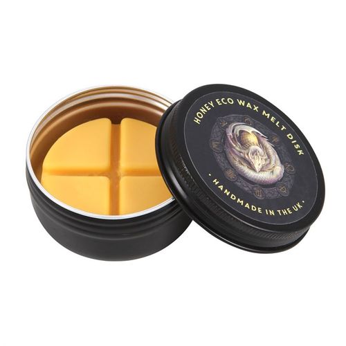 This enchanting gift set includes a beautifully crafted oil burner adorned with the 'Ostara' dragon motif, rendered in vivid, high-quality color. Infused with the warm scent of honey, the wax melts evoke a magical atmosphere. Part of Anne Stokes' 'Dragons of the Sabbat' series, this mystical piece measures 11.5cm tall and 10cm wide and deep, making it a perfect addition to any witch’s sacred space. Packaged thoughtfully at 14.5cm by 11cm by 11cm, it’s ready to inspire and enchant.