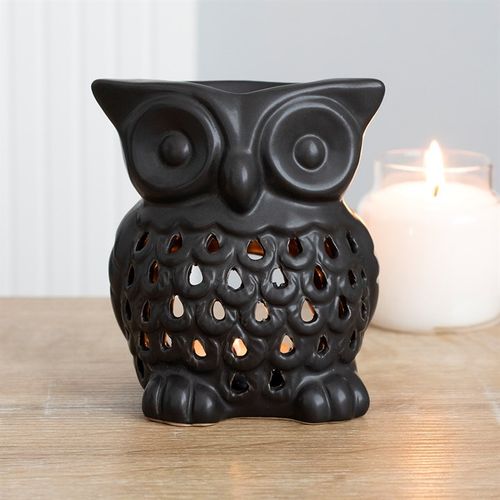 Enchant Your Space with the Black Owl Oil Burner – A Magical Glo