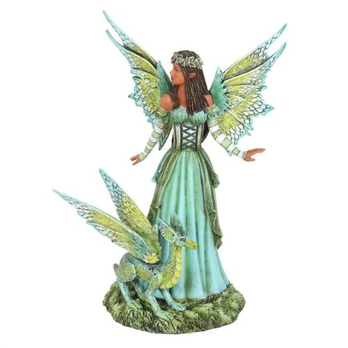 Inspired by Amy Brown’s enchanting ‘Jewel of the Forest’ watercolor, this finely crafted fairy figurine brings the magic to life with delicate painted details that mirror the original artwork’s charm. Sculpted from resin with intricate care, the green fairy poses gracefully alongside her loyal dragon companion, making it an ideal treasure for those drawn to mystical beings and enchanted worlds. An officially licensed Amy Brown creation, this piece invites a touch of forest magic into your collection.
22cm