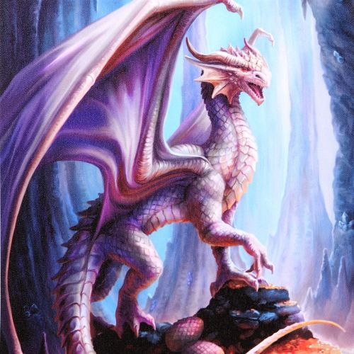 Discover the enchanting 19x25cm Treasure Trove Canvas Plaque, adorned with a vivid, full-colour print of Anne Stokes’ mesmerizing dragon artwork. This mystical piece captures a majestic white dragon guarding its glittering hoard of gold and treasure, radiating ancient magic and power. Perfect for adding a touch of fantasy and wonder to your sacred space or altar, this canvas plaque invites the protective spirit of the dragon to watch over your own treasures and secrets. Embrace the allure of the mystical re