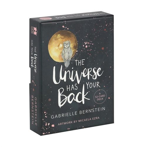 Gabrielle Bernstein’s The Universe Has Your Back Oracle card deck features 52 beautifully illustrated cards by Micaela Ezra. This mystical deck invites you to delve deep within, providing spiritual guidance and reassurance during times of doubt. Elegantly housed in a matching box, it’s a powerful tool for connecting with the universe’s wisdom.