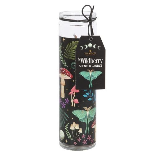 Embrace the enchanting aura of the Dark Forest Wildberry Tube Candle, inspired by the timeless tradition of 7-day prayer candles. This mystical candle is infused with a rich Wildberry fragrance that weaves a spell of deep, sweet aromas, perfect for rituals, meditation, or simply inviting a magical ambiance into your space. Encased in a slender tube adorned with an intricate forest design, it evokes the secrets and whispers of ancient woods. Crafted from paraffin wax, it offers an impressive burn time of app