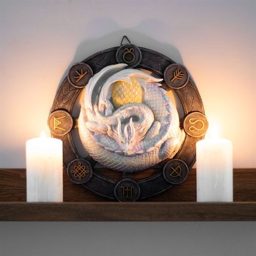 Anne Stokes ‘Ostara’ Dragon Wall Plaque – Sabbat Resin Art