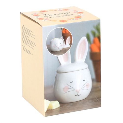 White rabbit-shaped container with a lid in packaging