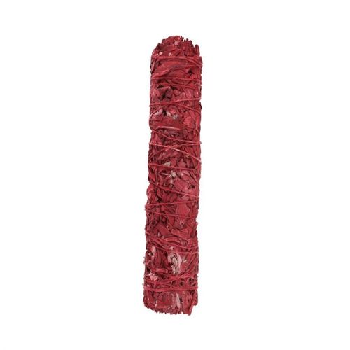 The act of ‘smudging’ is a traditional Native American practice used to cleanse and purify spaces using the smoke of burning sacred herbs. Sustainably sourced and made in the USA, this 22.5cm smudge stick features dried dragon's blood sage thoughtfully handtied into a tight bundle for burning and display.