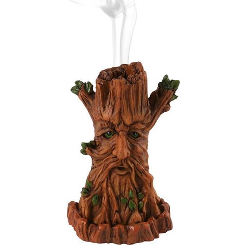 This Tree Man incense cone holder draws inspiration from the ancient Green Man or Man of the Woods, a symbol found across cultures representing renewal and the eternal cycle of spring’s growth. As your incense cone burns, ethereal smoke curls from the tree’s crown, weaving a mystical aura. Crafted by artist Lisa Parker, this enchanting piece measures 12cm tall and 7.5cm wide, perfect for invoking nature’s magic in your sacred space.