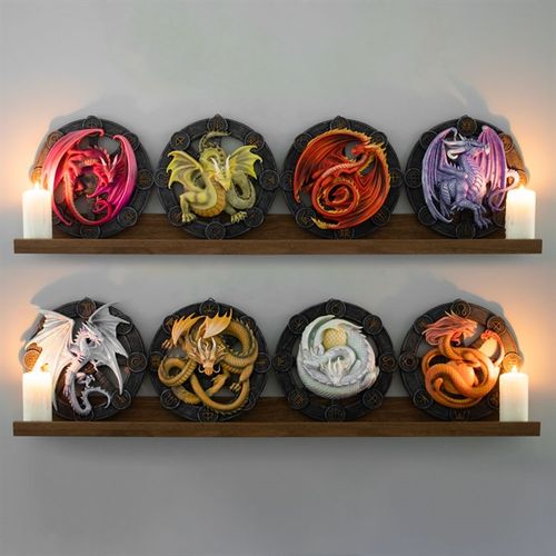 Anne Stokes ‘Ostara’ Dragon Wall Plaque – Sabbat Resin Art