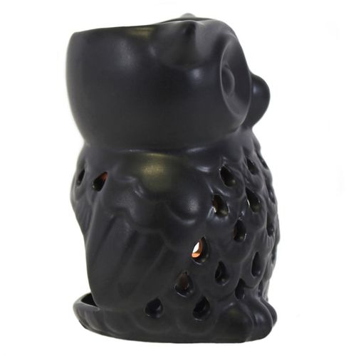 Enchant Your Space with the Black Owl Oil Burner – A Magical Glo