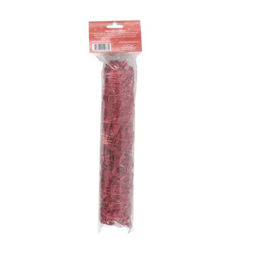 The act of ‘smudging’ is a traditional Native American practice used to cleanse and purify spaces using the smoke of burning sacred herbs. Sustainably sourced and made in the USA, this 22.5cm smudge stick features dried dragon's blood sage thoughtfully handtied into a tight bundle for burning and display.
