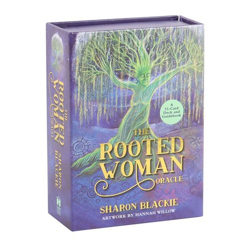 The Rooted Woman Oracle card set, crafted by Sharon Blackie, features 53 cards and an insightful guidebook. This deck intertwines three powerful themes—Places, Allies, and Journey—guiding you along an enchanted path through sacred landscapes, accompanied by a Celtic heroine who brings spiritual awakening, inspiration, and a profound bond with nature. Elegantly housed in a coordinating box, each card is beautifully illustrated by Hanna Willow, inviting you to explore ancient wisdom with a mystical touch.