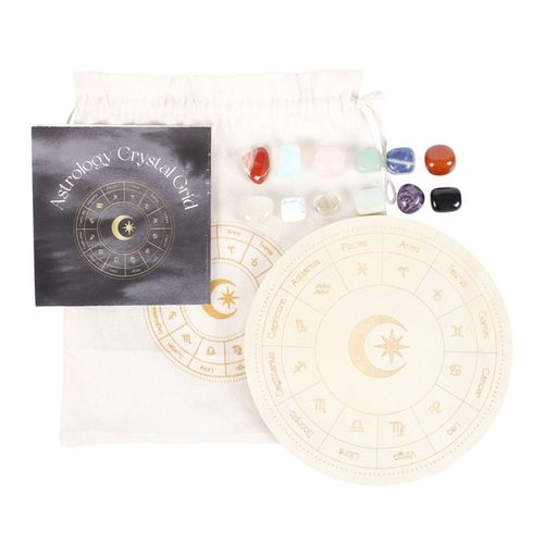 This beautiful crystal grid features a detailed astrology wheel design, harnessing the energy of the 12 zodiacs to maximise the charge of crystals. A perfect gift idea for anyone getting started with crystals or for a keen collector.
